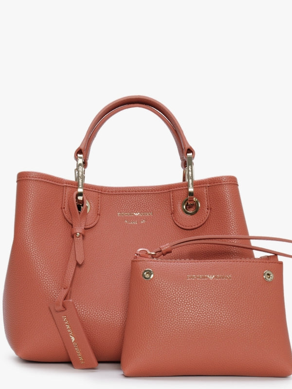 Brick Dark Brown Pebbled Grab Bag