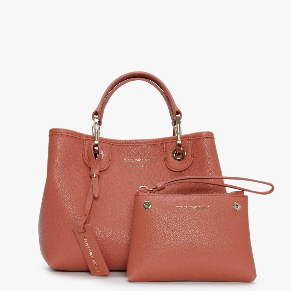 Brick Dark Brown Pebbled Grab Bag