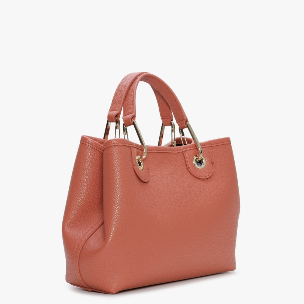 Brick Dark Brown Pebbled Grab Bag