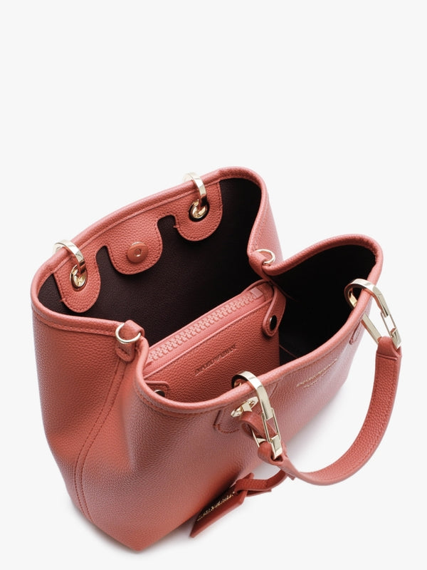 Brick Dark Brown Pebbled Grab Bag