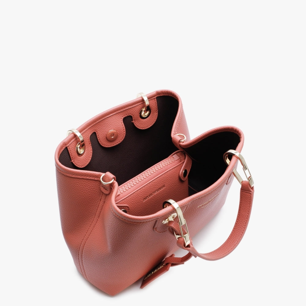 Brick Dark Brown Pebbled Grab Bag