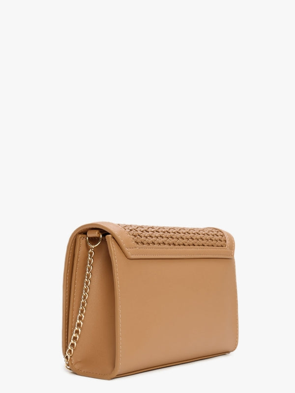 Woven Cammello Shoulder Bag