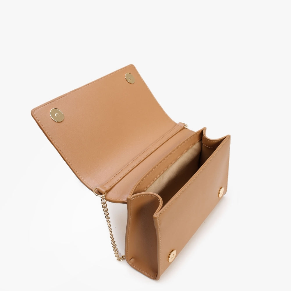 Woven Cammello Shoulder Bag