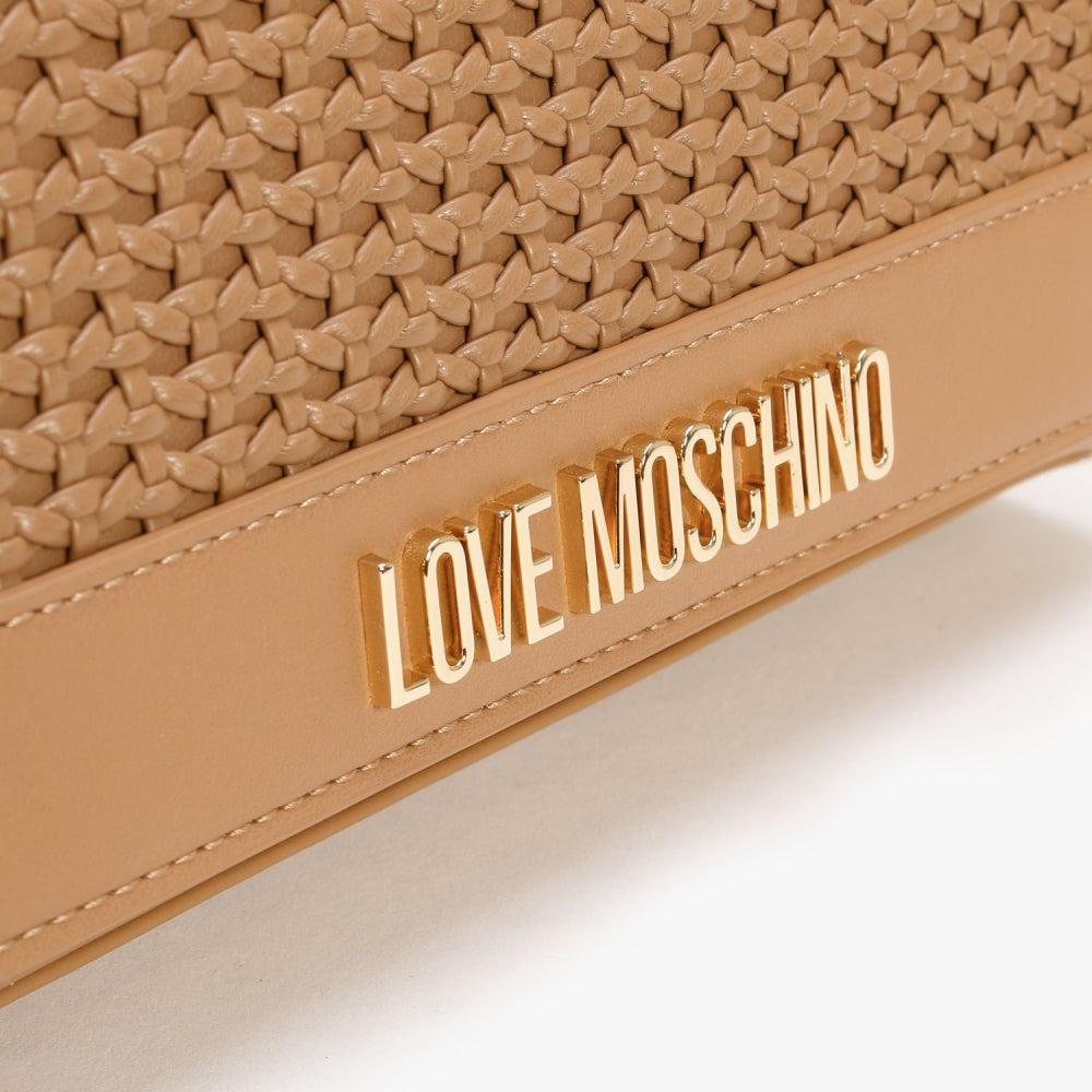 Woven Cammello Shoulder Bag