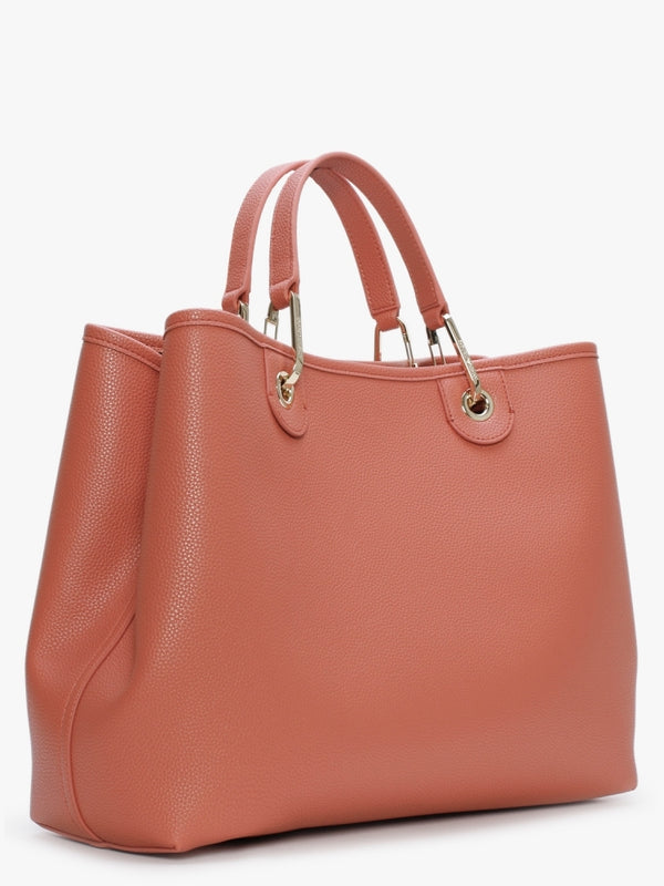 Brick Dark Brown Shopper With Pouch