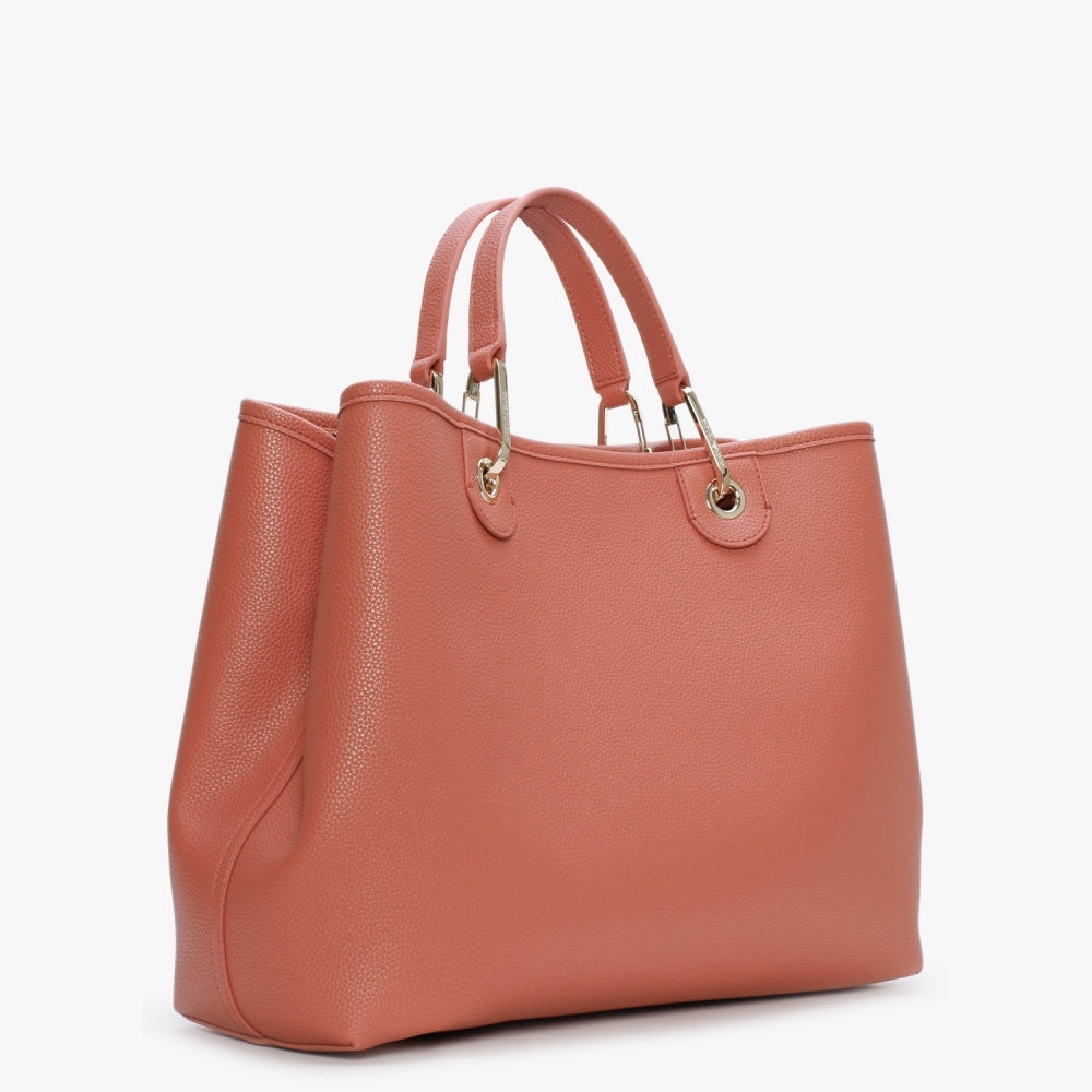 Brick Dark Brown Shopper With Pouch