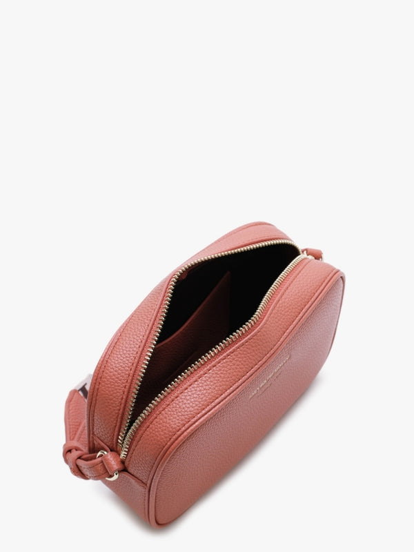 Piped Brick Dark Brown Camera Bag
