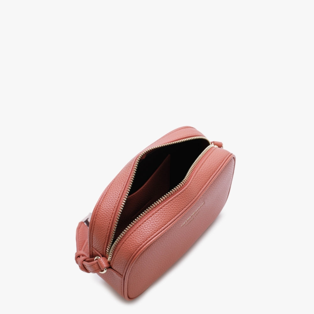 Piped Brick Dark Brown Camera Bag