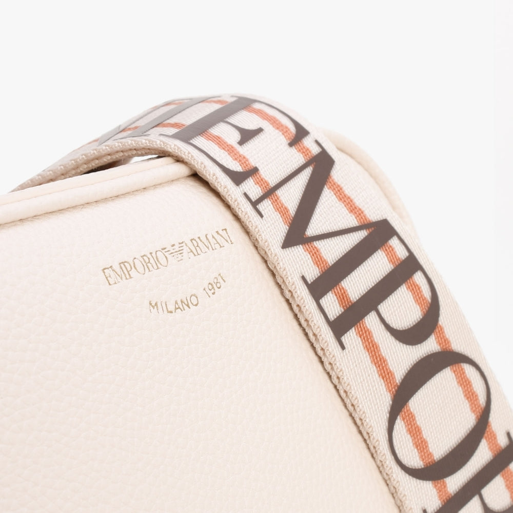 Piped Nude Dark Brown Camera Bag