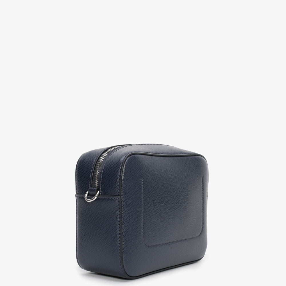 Frida Denim Perforated Logo Camera Bag
