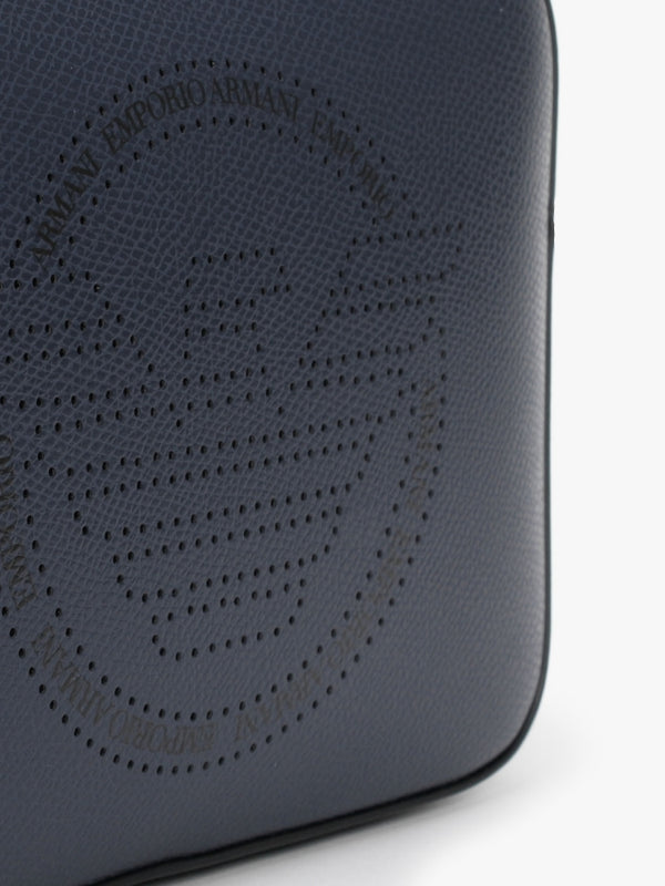 Frida Denim Perforated Logo Camera Bag