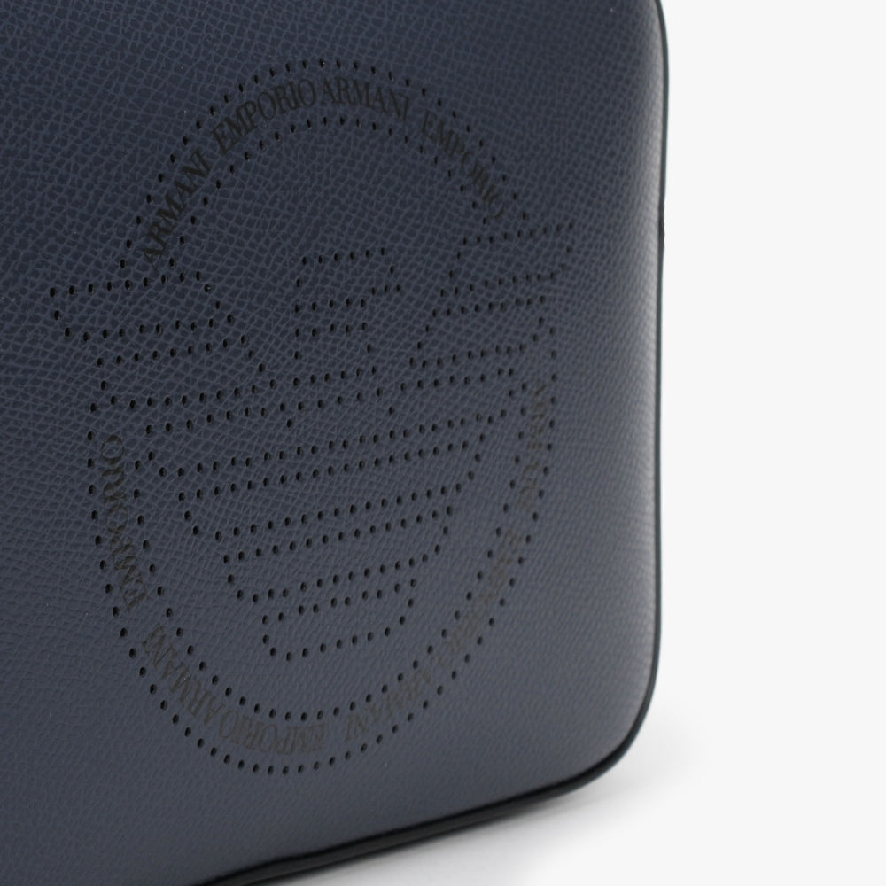 Frida Denim Perforated Logo Camera Bag