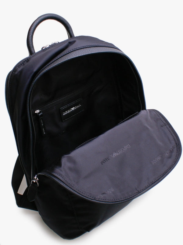 Zaino Black Recycled Nylon Backpack