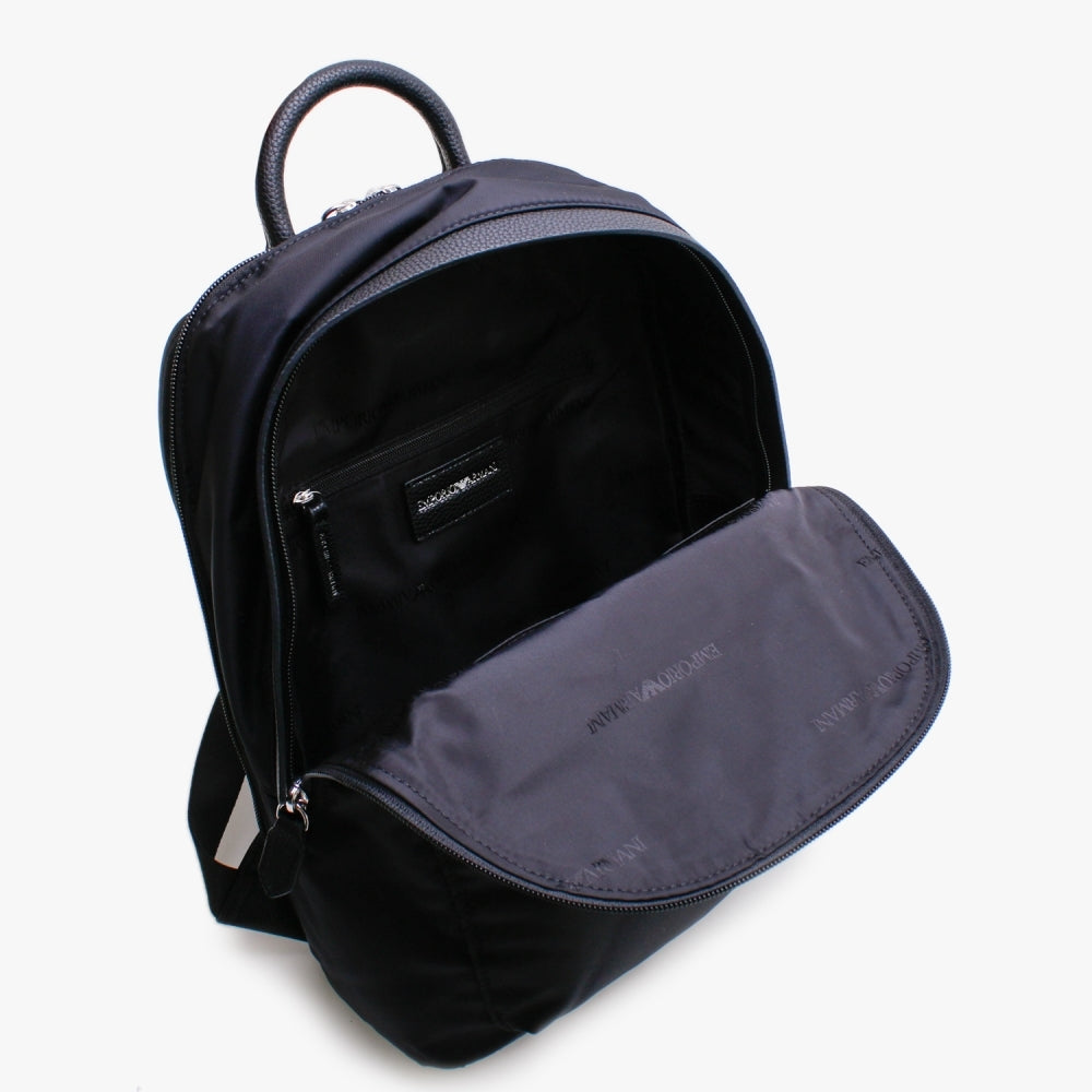 Zaino Black Recycled Nylon Backpack