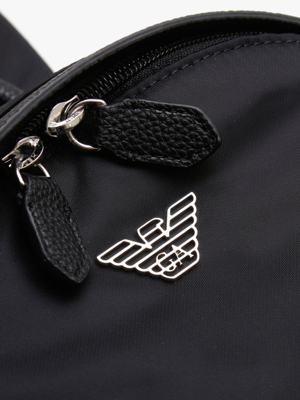Zaino Black Recycled Nylon Backpack