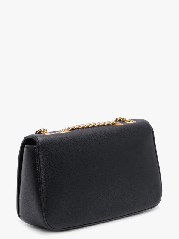 Woven Black Shoulder Bag