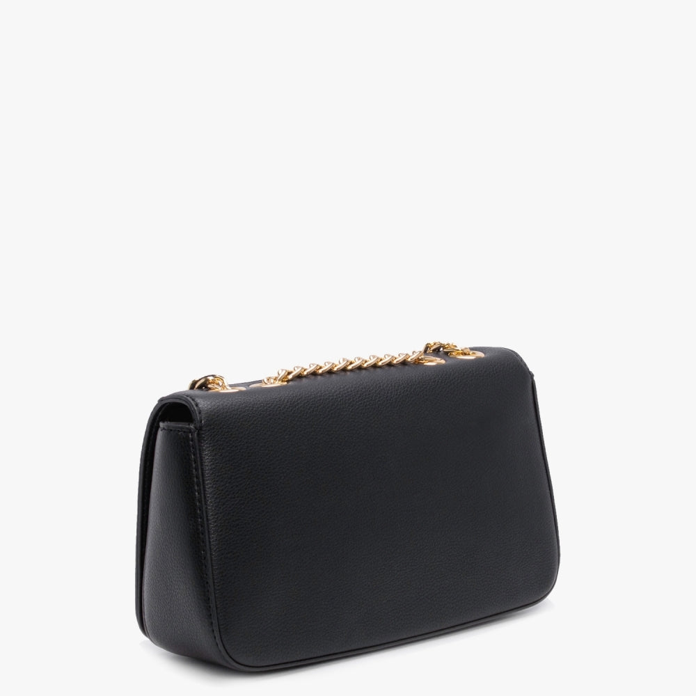 Woven Black Shoulder Bag