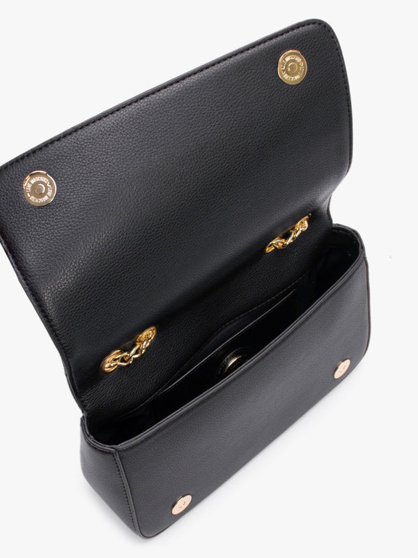 Woven Black Shoulder Bag