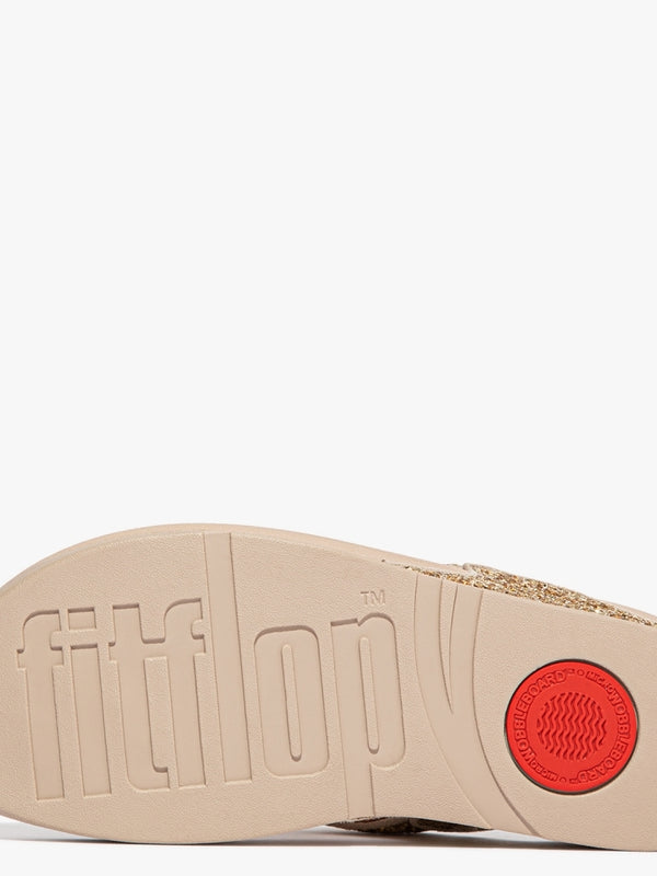 Lulu Glitter Platino Toe Post Sandals