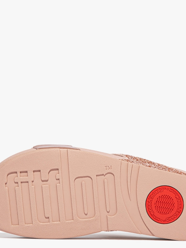 Lulu Glitter Rose Gold Sliders