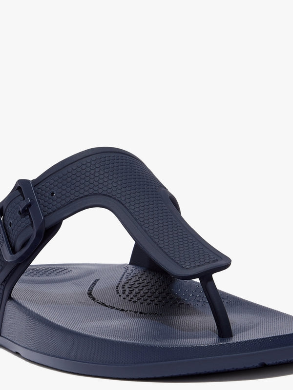 Iqushion Adjustable Buckle Midnight Navy Flip Flops