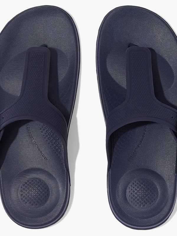 Iqushion Adjustable Buckle Midnight Navy Flip Flops
