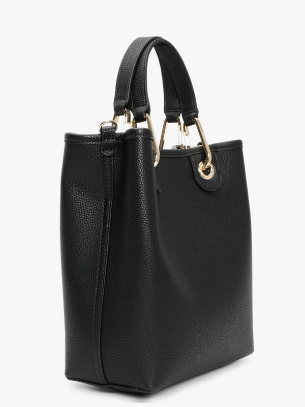 Myea Black Silver Shopper Bag