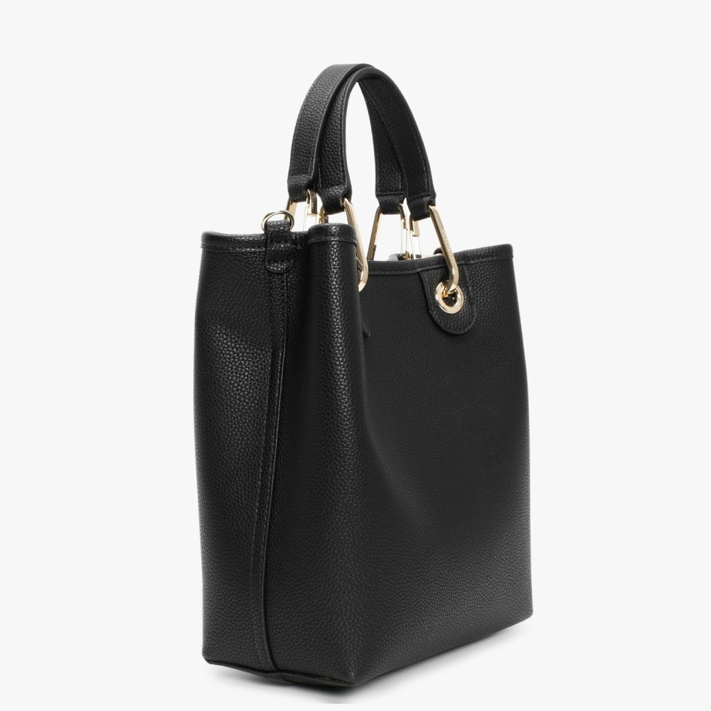 Myea Black Silver Shopper Bag