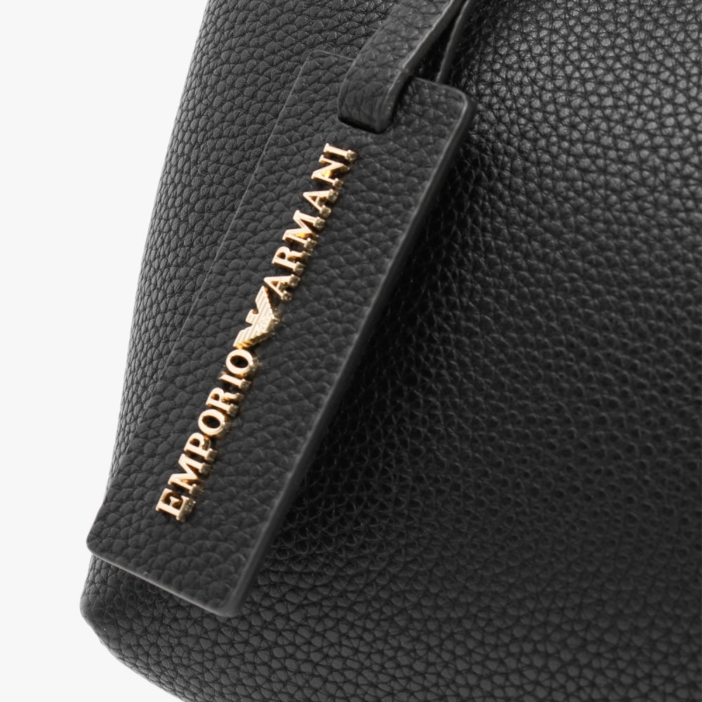 Myea Black Silver Shopper Bag