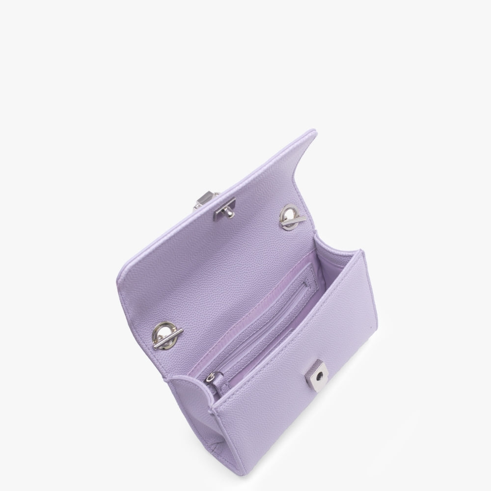 Divina Lilla Pebbled Shoulder Bag
