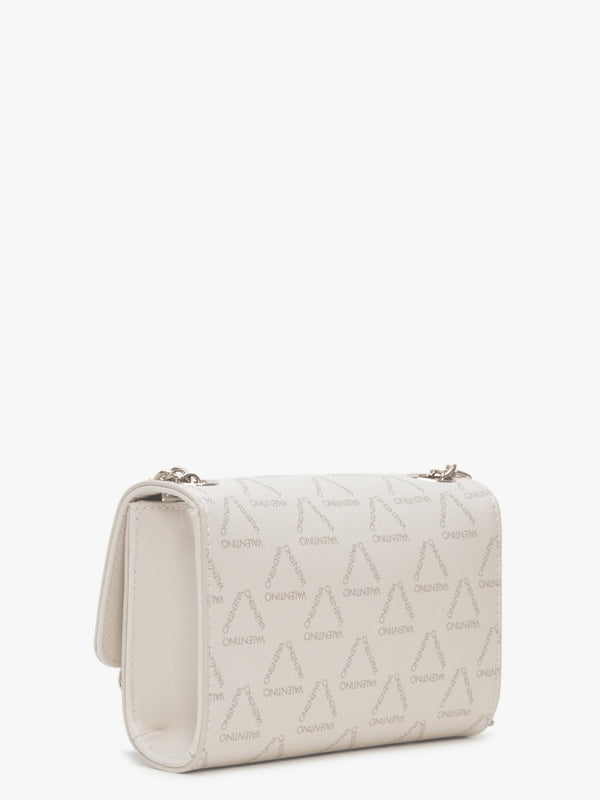 Pretty Ecru Logo Satchel Bag