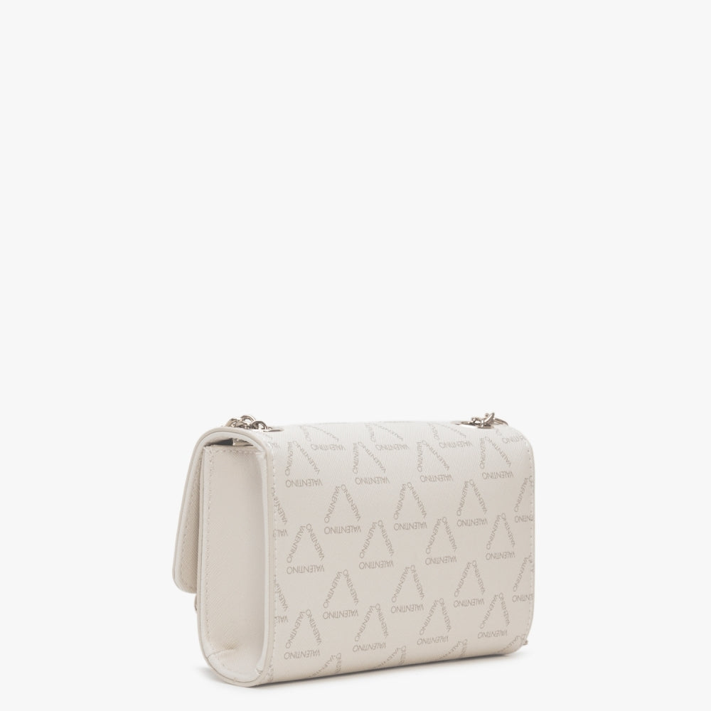 Pretty Ecru Logo Satchel Bag