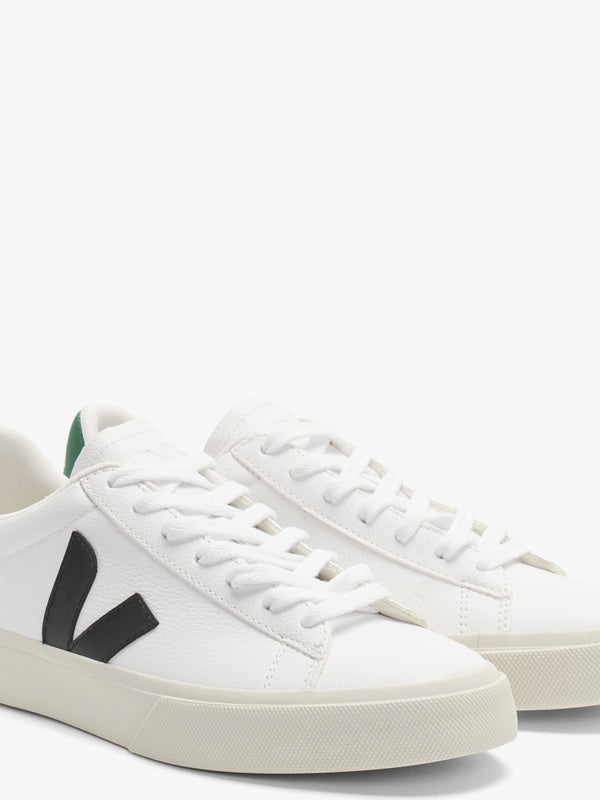 Campo Chromefree Leather Extra White Black Emeraude Trainers