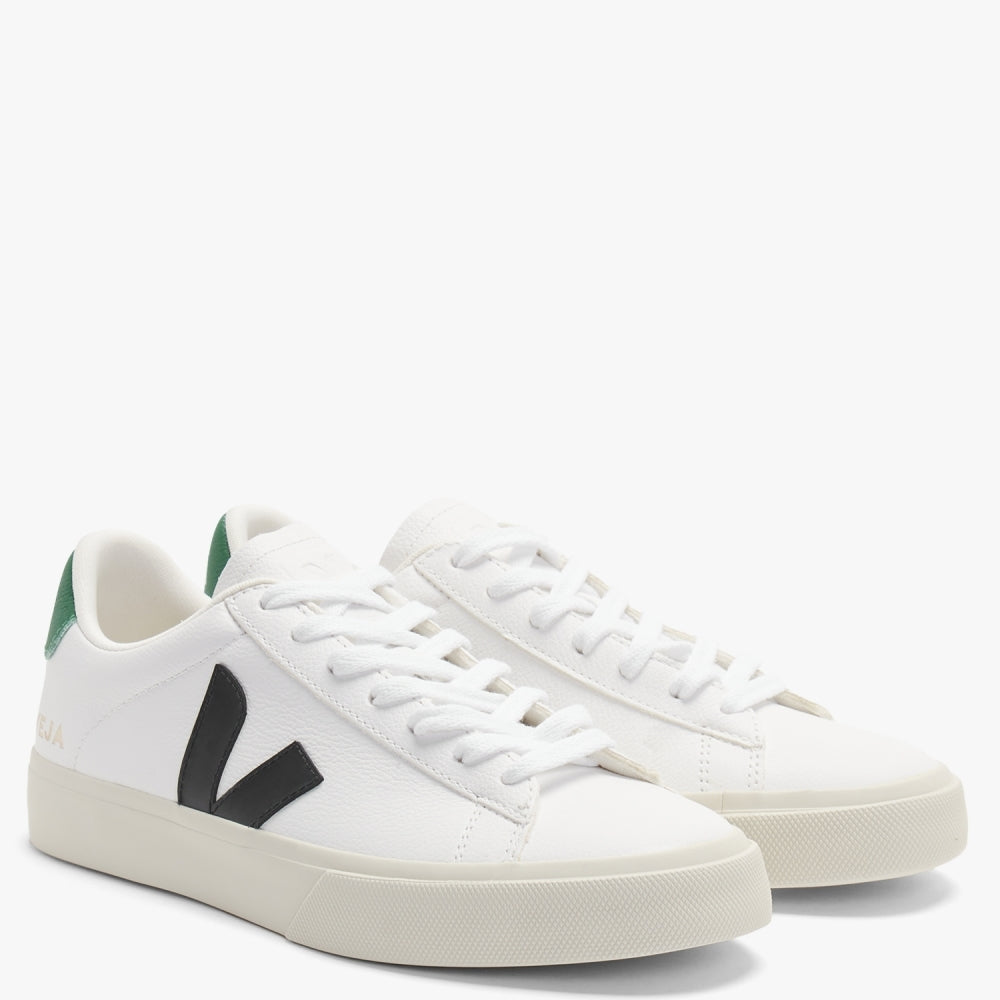 Campo Chromefree Leather Extra White Black Emeraude Trainers