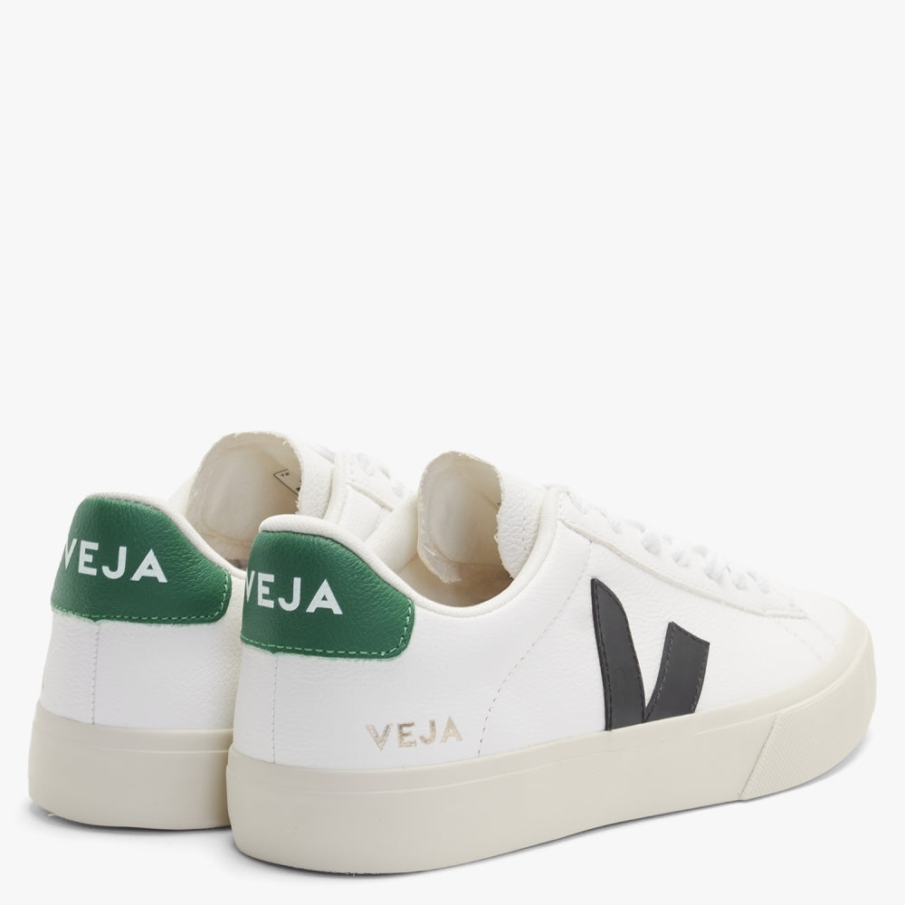 Campo Chromefree Leather Extra White Black Emeraude Trainers