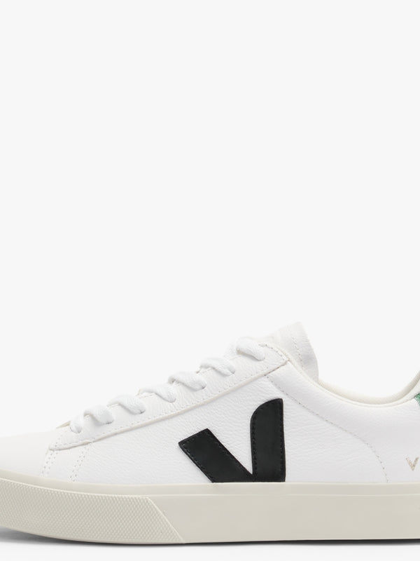 Campo Chromefree Leather Extra White Black Emeraude Trainers