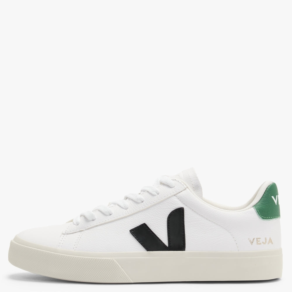 Campo Chromefree Leather Extra White Black Emeraude Trainers
