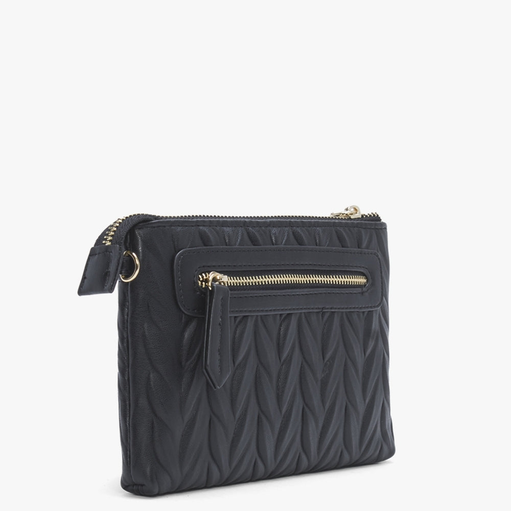 Sunny Nero Wristlet Wallet On A Strap