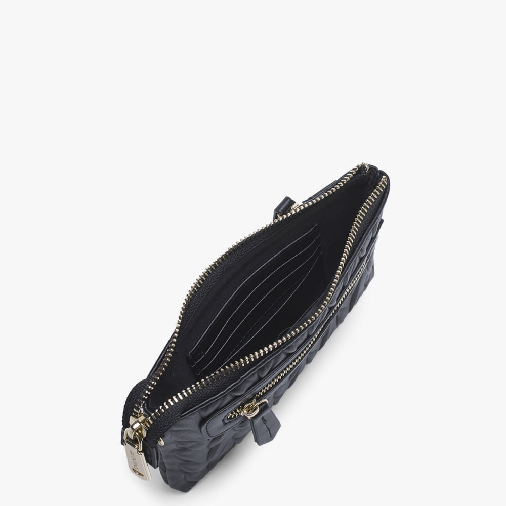 Sunny Nero Wristlet Wallet On A Strap