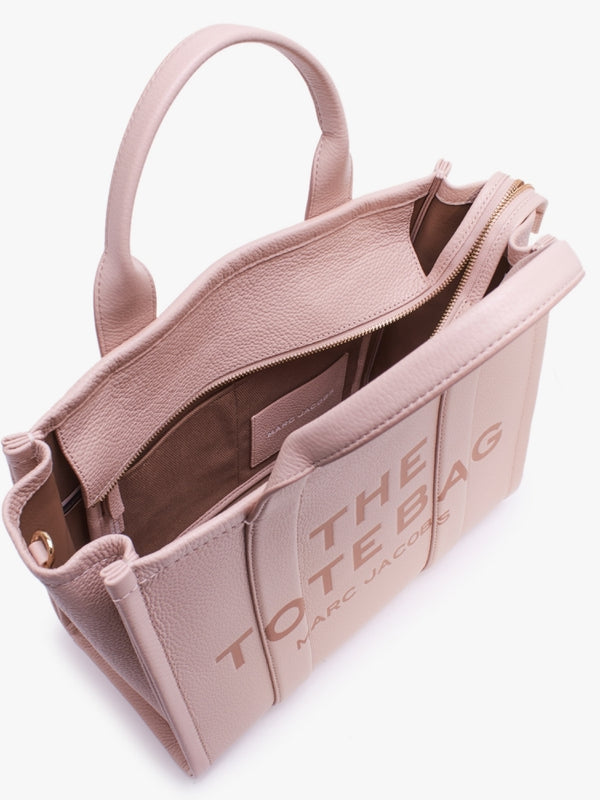 The Leather Medium Rose Tote Bag