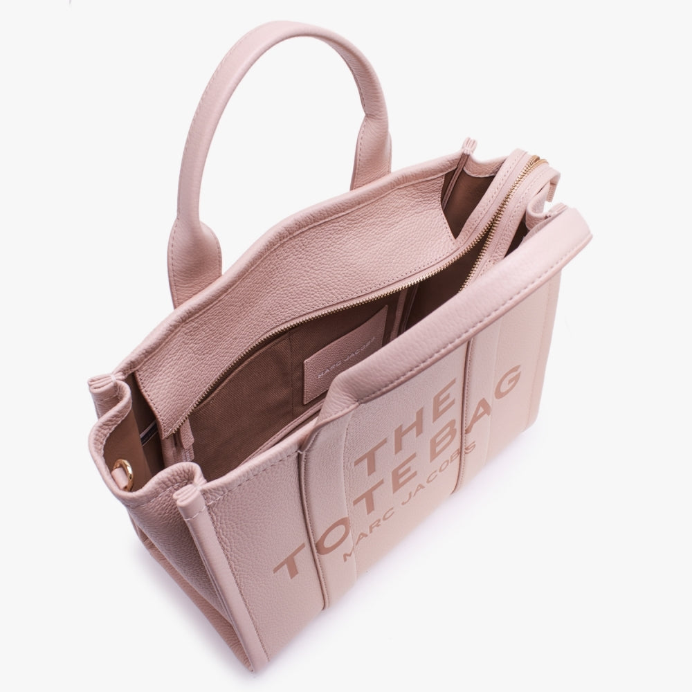The Leather Medium Rose Tote Bag