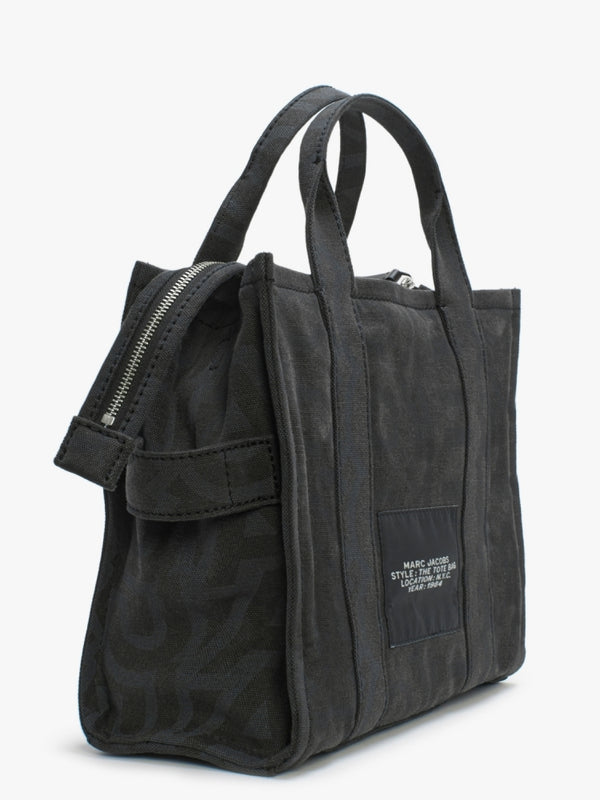 The Outline Monogram Medium Black Multi Tote Bag