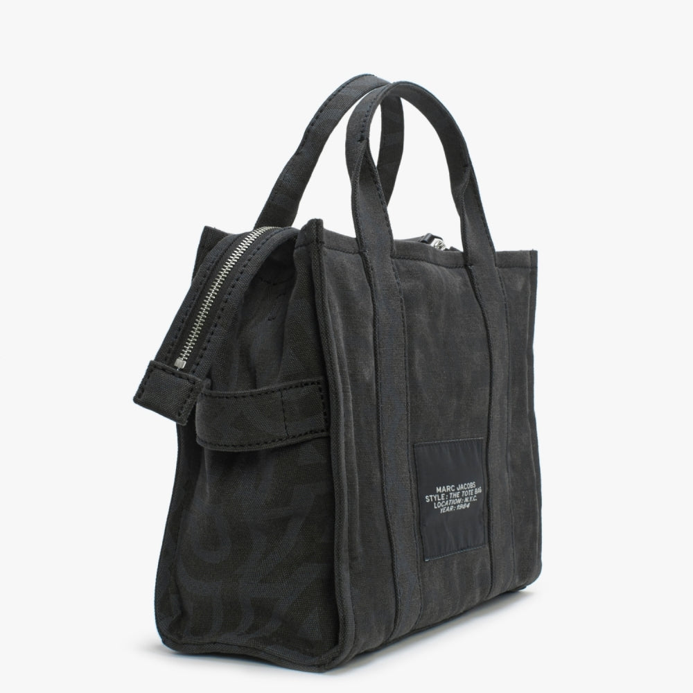The Outline Monogram Medium Black Multi Tote Bag