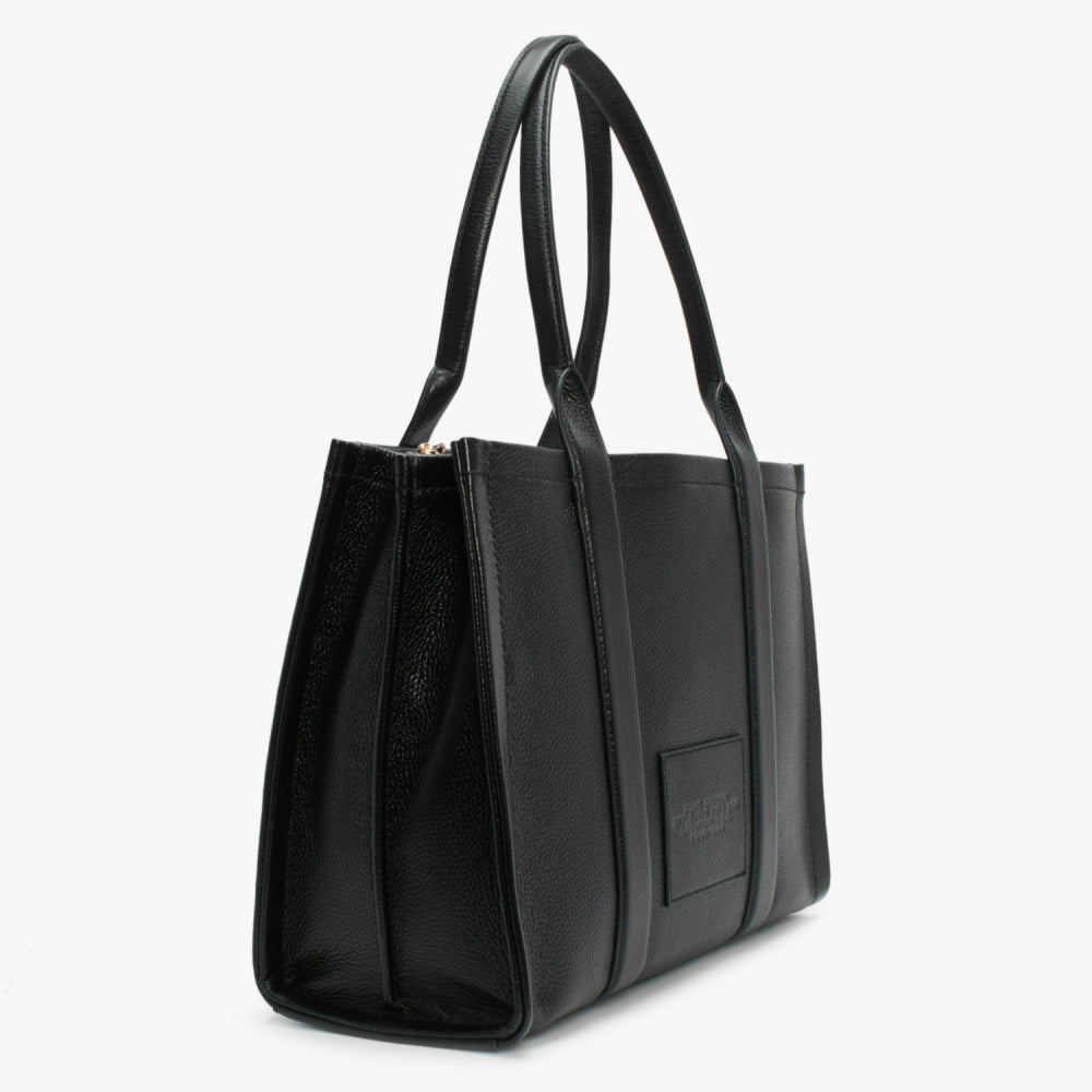 The Leather Work Black Tote Bag