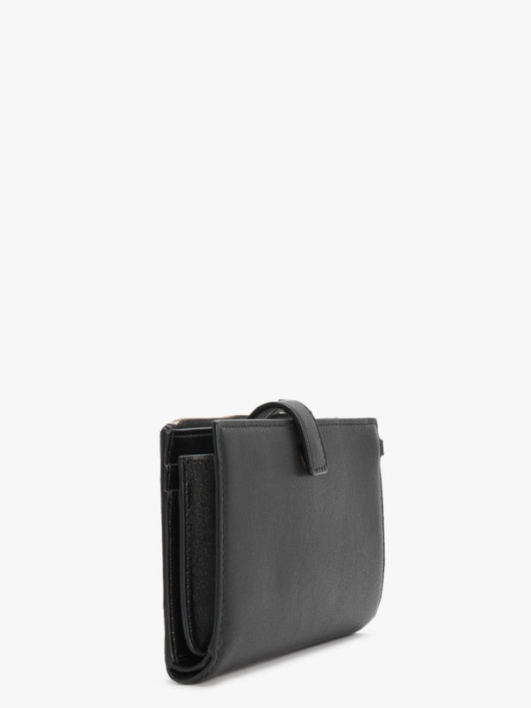 The J Marc Black Leather Phone Wristlet Wallet
