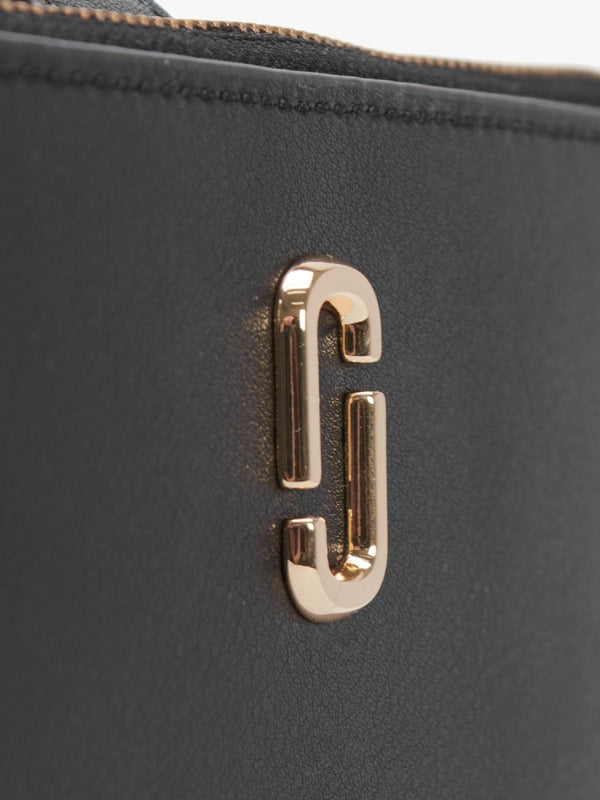 The J Marc Black Leather Phone Wristlet Wallet