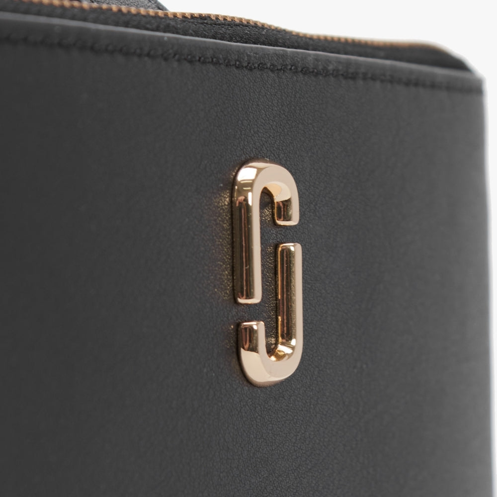 The J Marc Black Leather Phone Wristlet Wallet