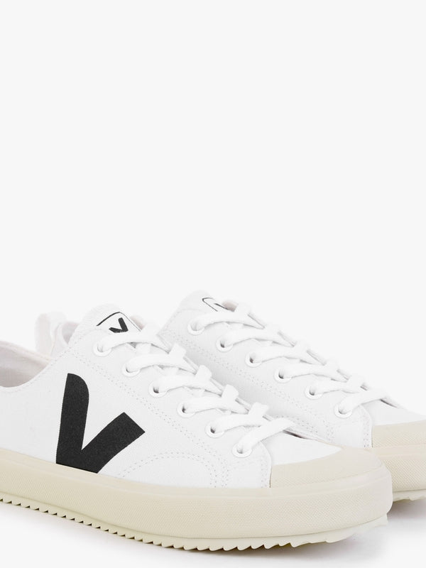 Nova Canvas White Black Pumps
