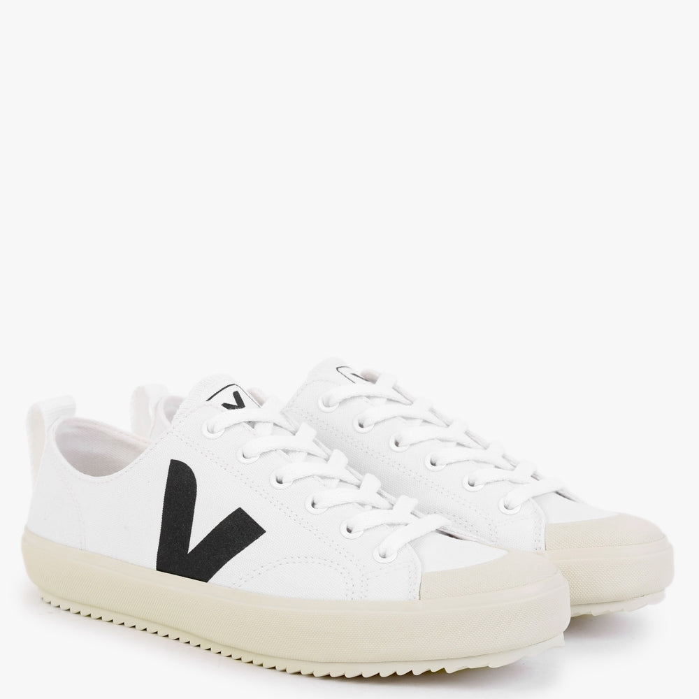 Nova Canvas White Black Pumps