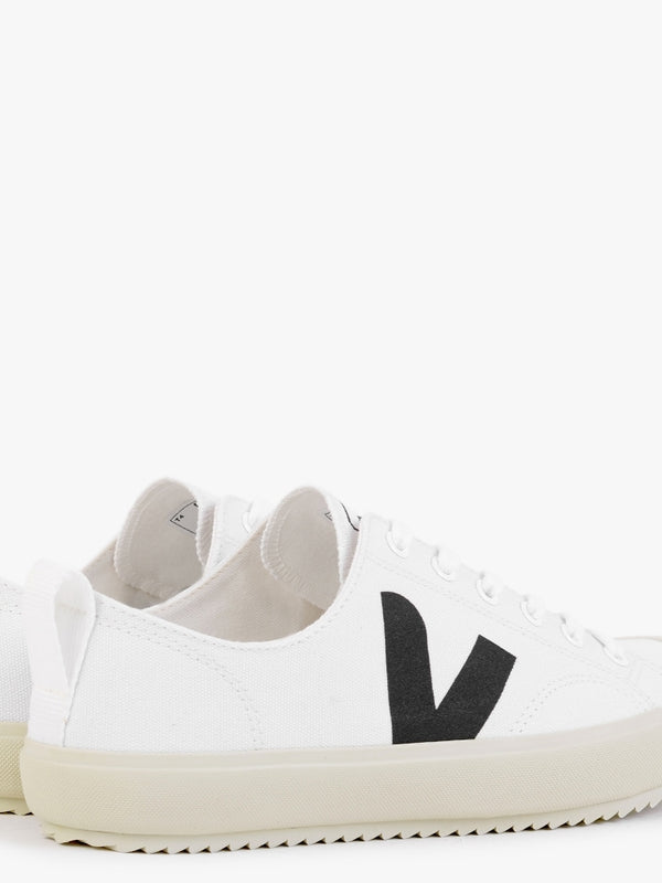 Nova Canvas White Black Pumps